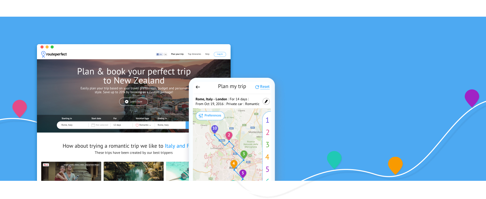 מערכת לתכנון טיולים חומש ארוכים באירופה