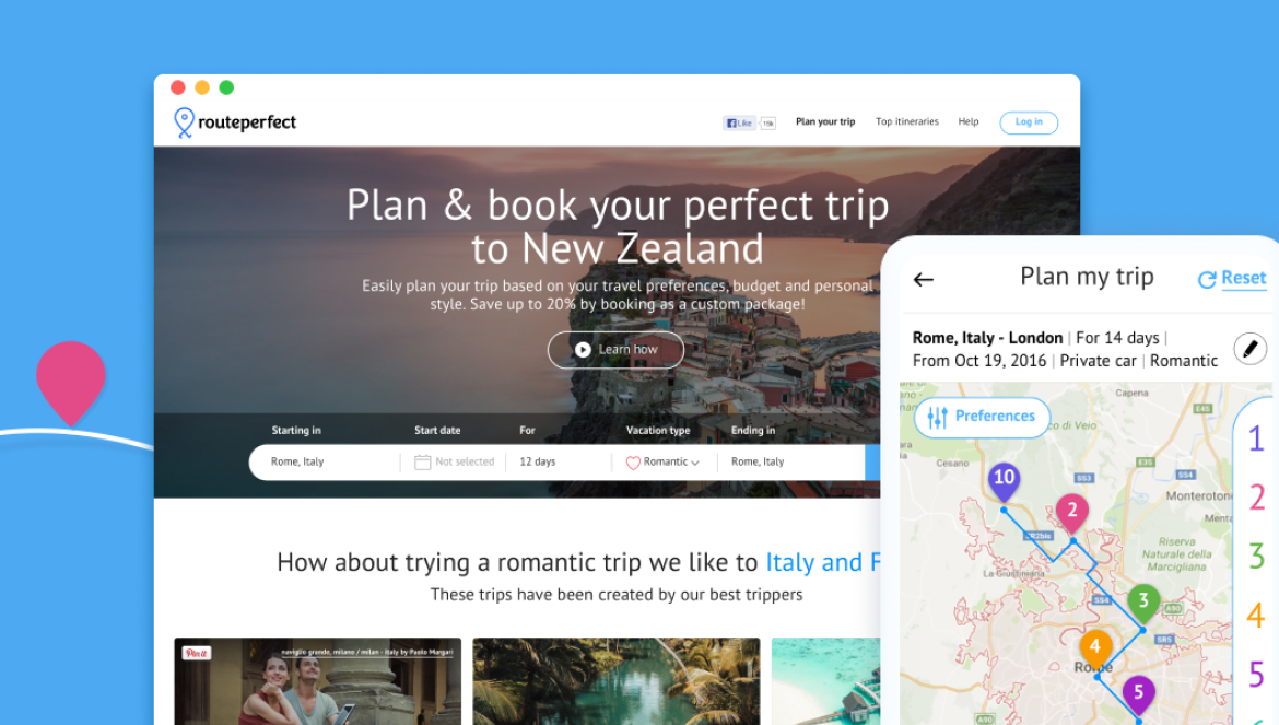 מערכת לתכנון טיולים חומש ארוכים באירופה