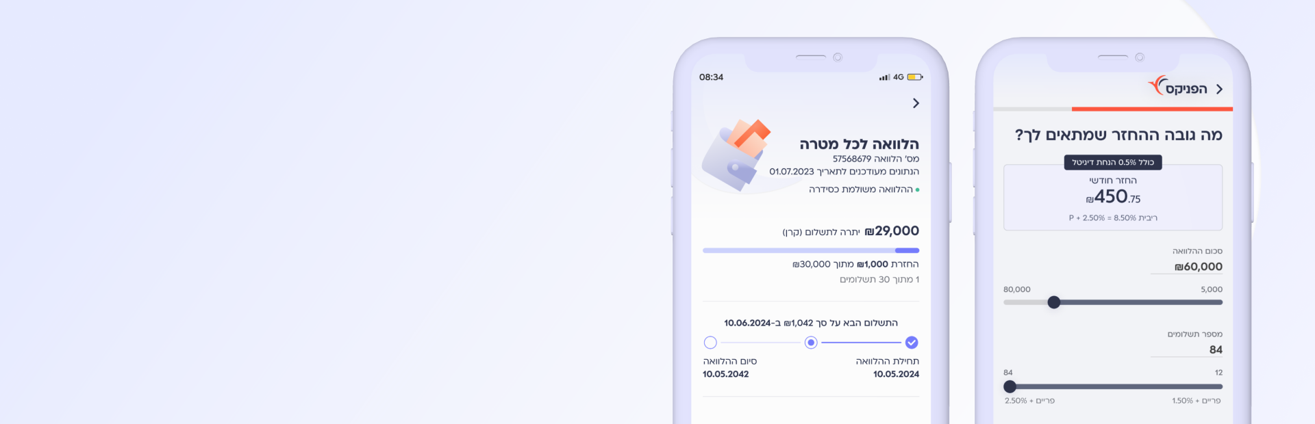 תכנון תהליך פשוט, מהיר ומדויק לקבלת הלוואות בהפניקס